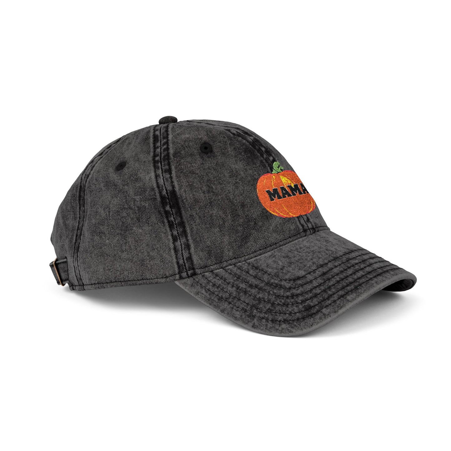 Vintage Pumpkin Mama Cap | Fall Fashion Hat | Embroidered Gift for Moms | Halloween Accessories | Casual Style