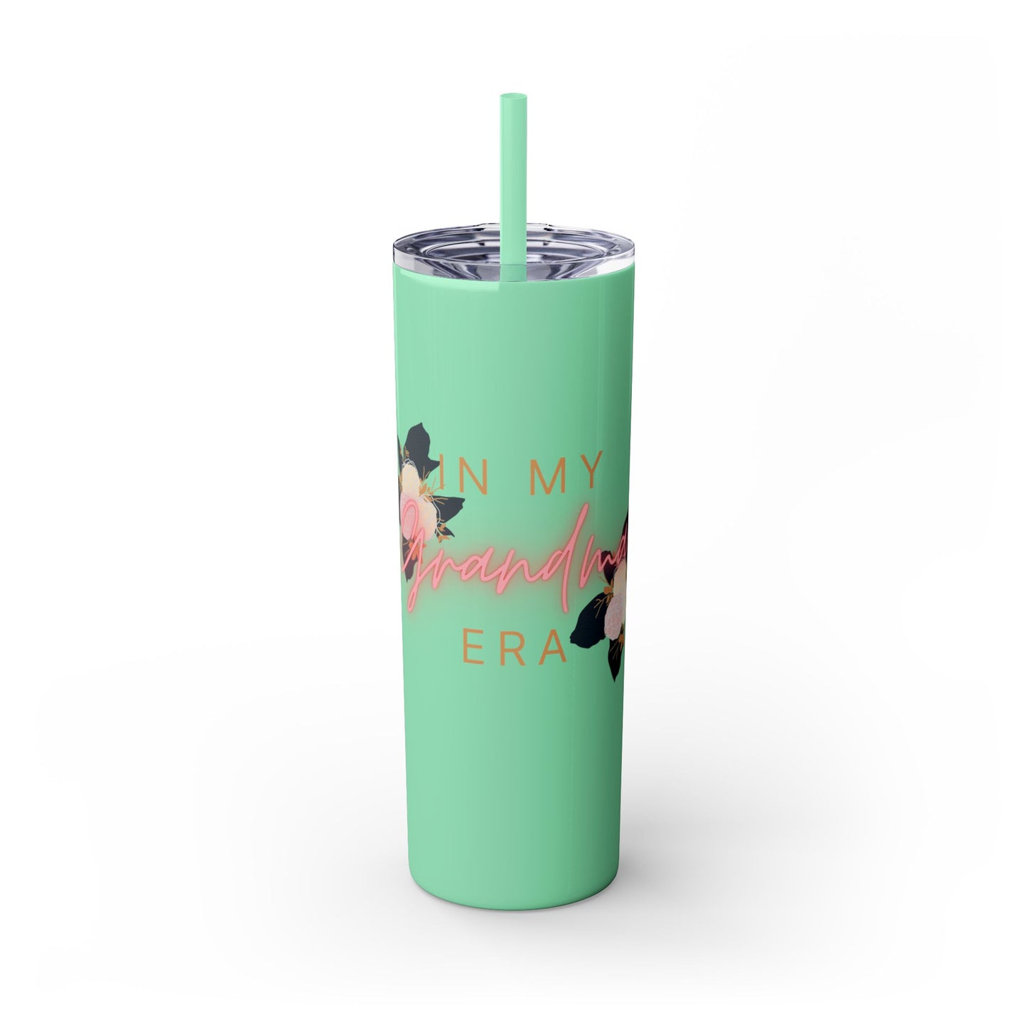 In My Grandma Era Skinny Tumbler with Straw, 20oz