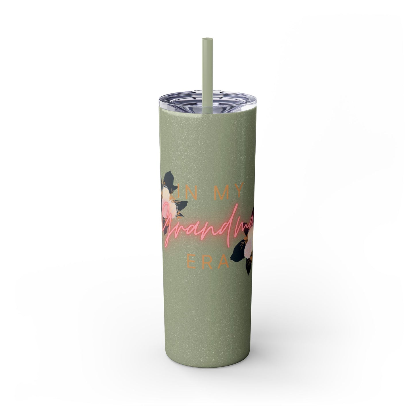 In My Grandma Era Skinny Tumbler with Straw, 20oz