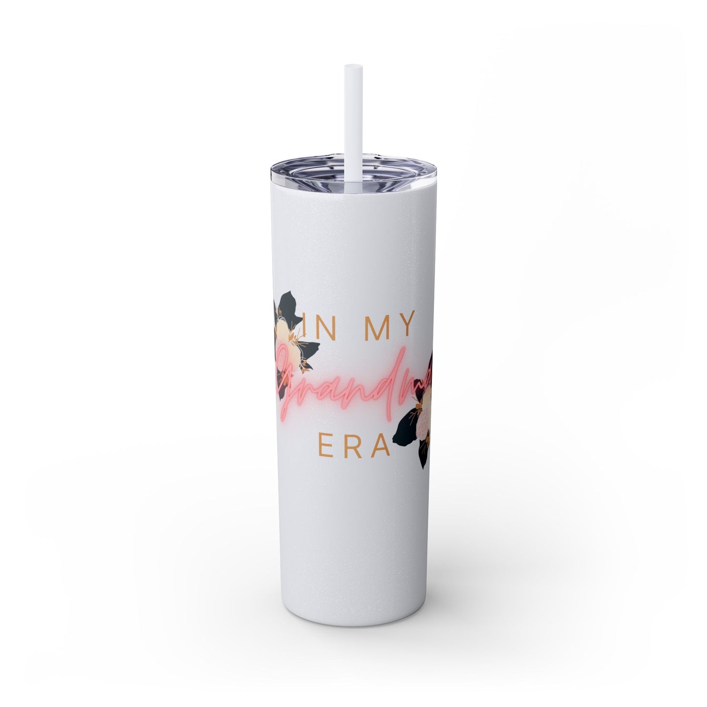 In My Grandma Era Skinny Tumbler with Straw, 20oz