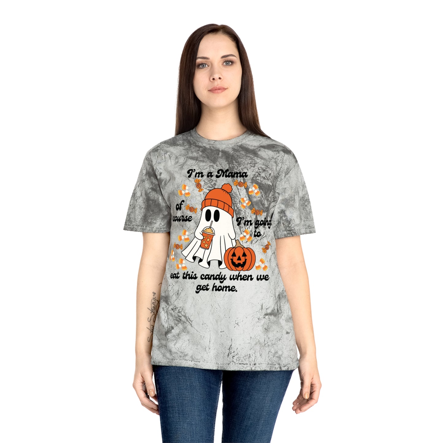 Halloween Ghost T-Shirt, Perfect for Moms, Spooky Season Apparel, Casual Comfortable Wear, Halloween Party Shirt